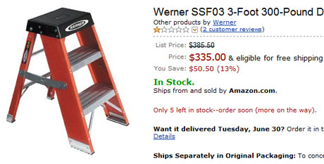 335 dollar ladder