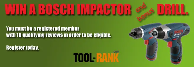 Bosch Impactor Giveaway Ends This Month