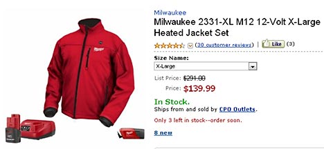 Milwaukee heated jacket hotdeal