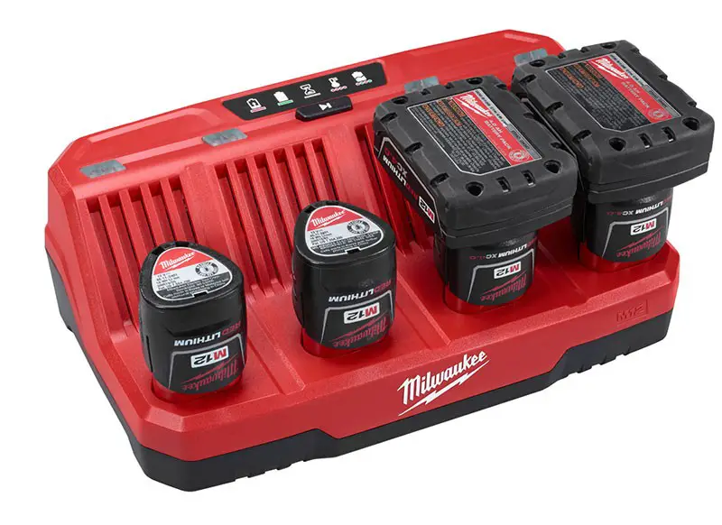 New Milwaukee Four Bay Charger For M12 Batteries
