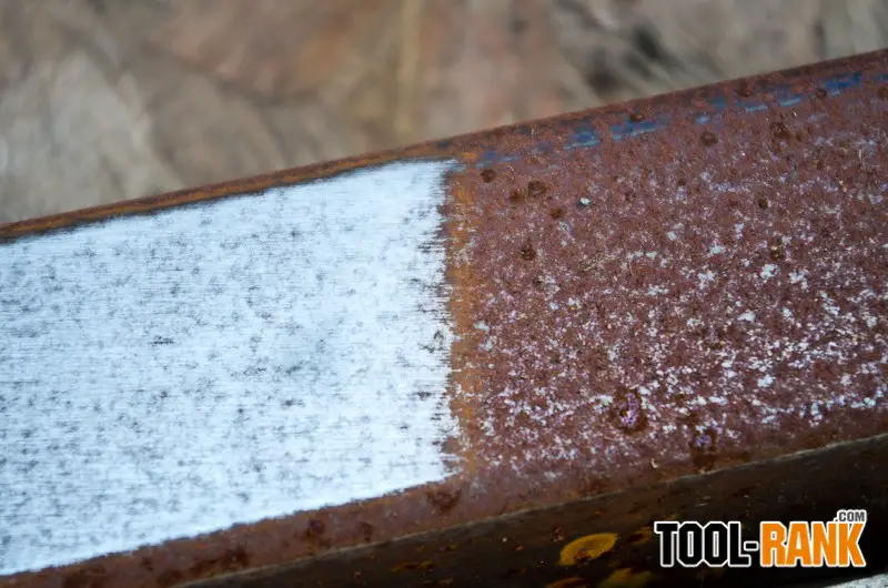 Metal Sanded with the Porter Cable Restorer