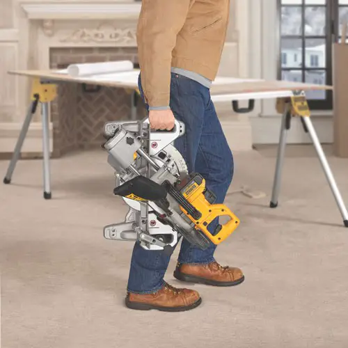 New DCS361 20V Max 7¼” Sliding Miter Saw from DeWalt