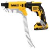 DeWalt brushless drywall screwdriver collated attachment