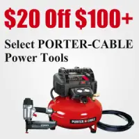 $20 Off $100+ Purchase Of Select Porter-Cable Tools @ Amazon