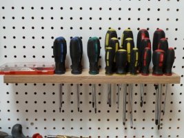 Quick Tip: Homemade Pegboard Screwdriver Holder