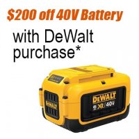 $200 off Dewalt battery
