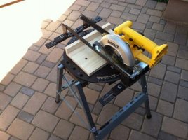 PUPS Turns a circular saw into a miter saw.