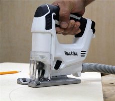 Makita VJ01W jigsaw with hose