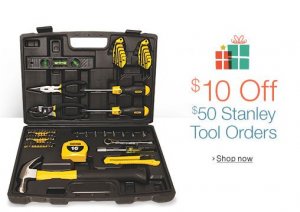 $10 Off Select $50 STANLEY Tool Orders