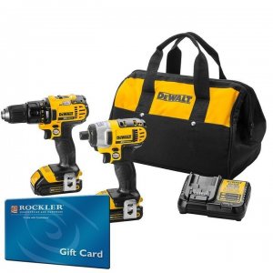 DeWalt 20V Max Drill & Impact Kit + $150 Gift Card