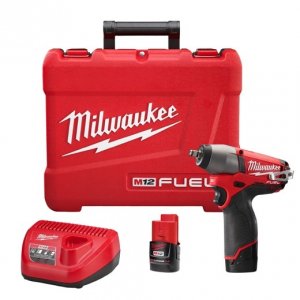 Milwaukee M12 FUEL 3/8" Impact Wrench Kit - 2454-22