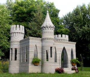 world first 3d printed concrete castle