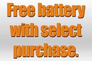 Free Bosch or Milwaukee battery promotion
