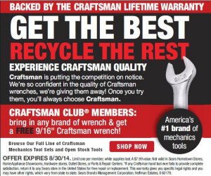 Free Craftsman Wrench Trade-In