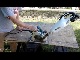 Makita circular saw cordless dust extraction mod